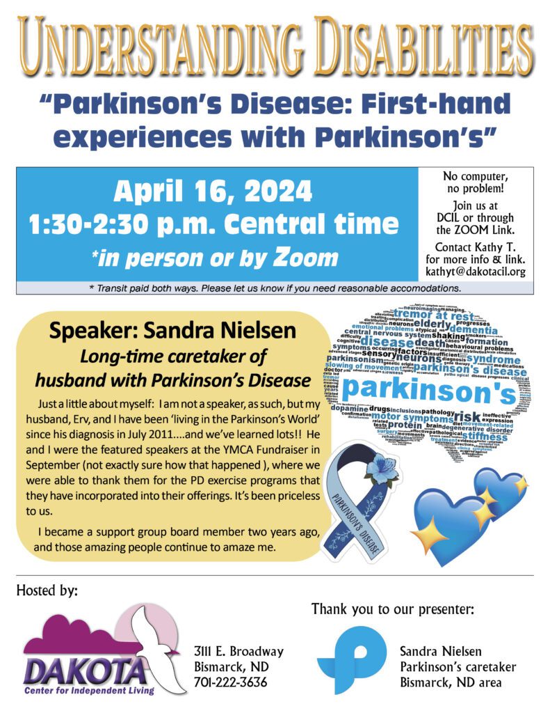 Understanding Disabilities: "First-hand experiences with Parkinson's Disease"